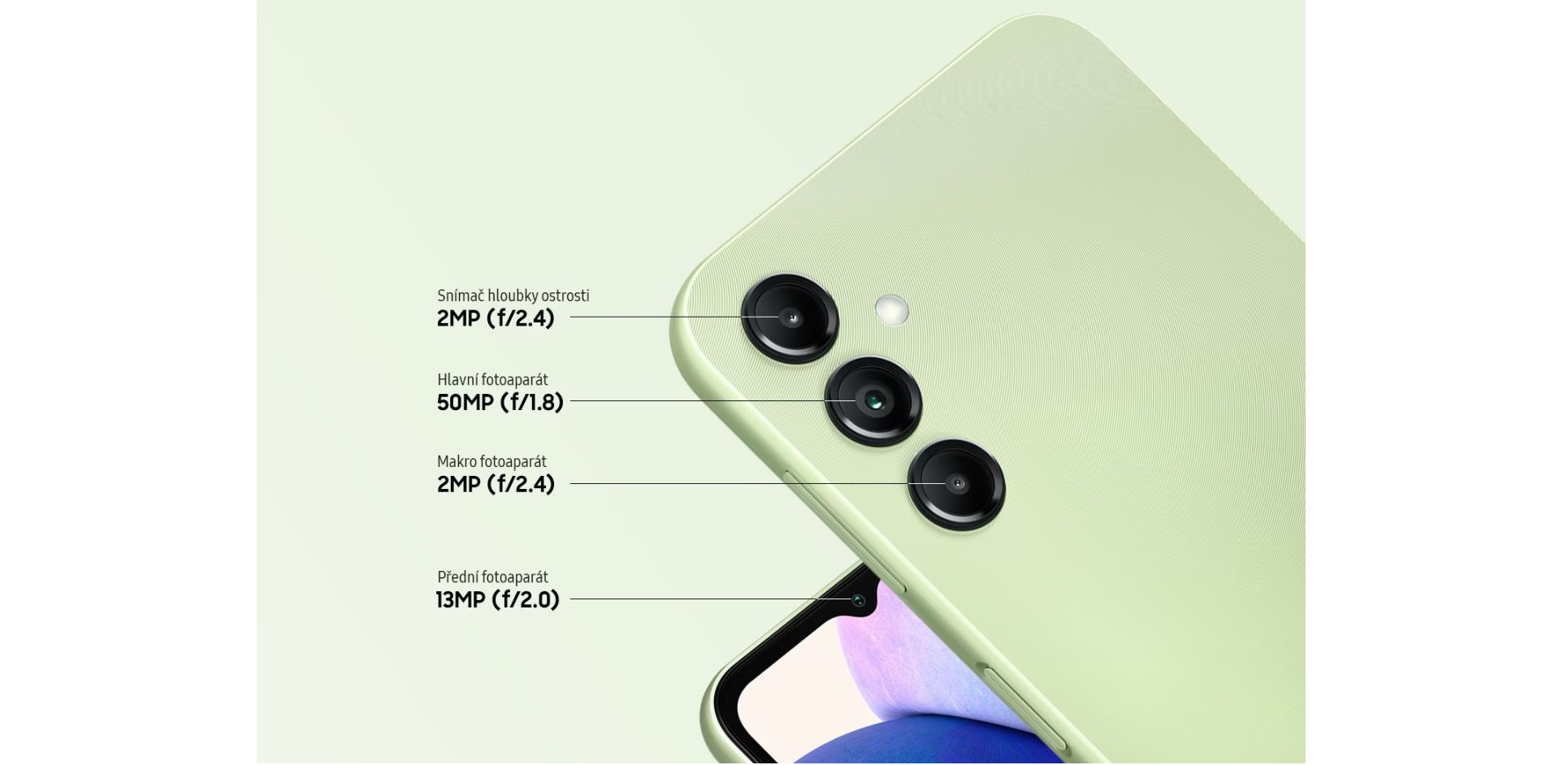 Mobilní telefon SAMSUNG Galaxy A14 5G 4GB128GB zelená green