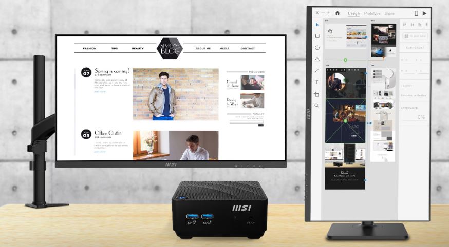 Multimediální centrum MSI Cubi N JSL Mini JSL043EU černý black