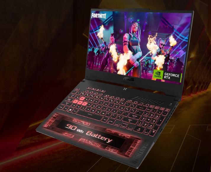 Herní notebook ASUS TUF Gaming A15 šedý gray