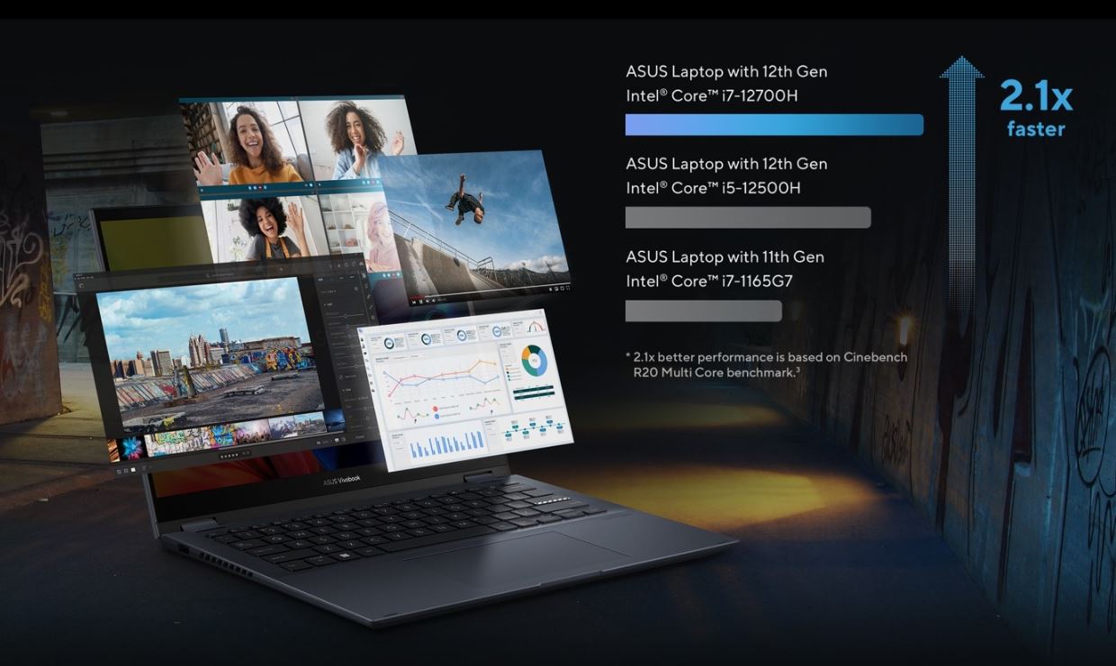 Notebook ASUS Vivobook S 14 Flip modrá blue
