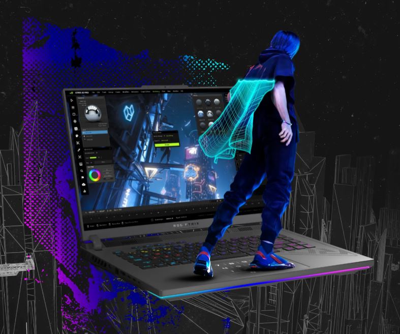 Herní notebook ASUS ROG Strix G16 G614JI šedý gray