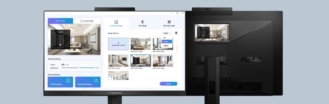 All In One PC ASUS ExpertCenter E5 AiO 24 černý black