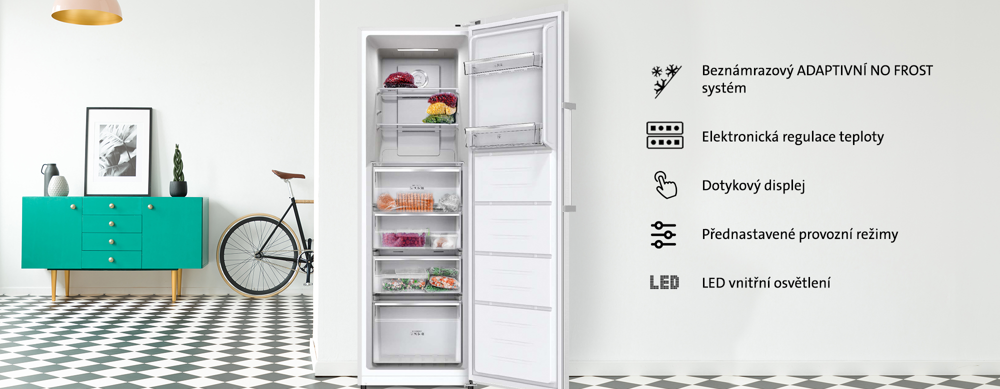 Mraznička ETA 2545 bílý white