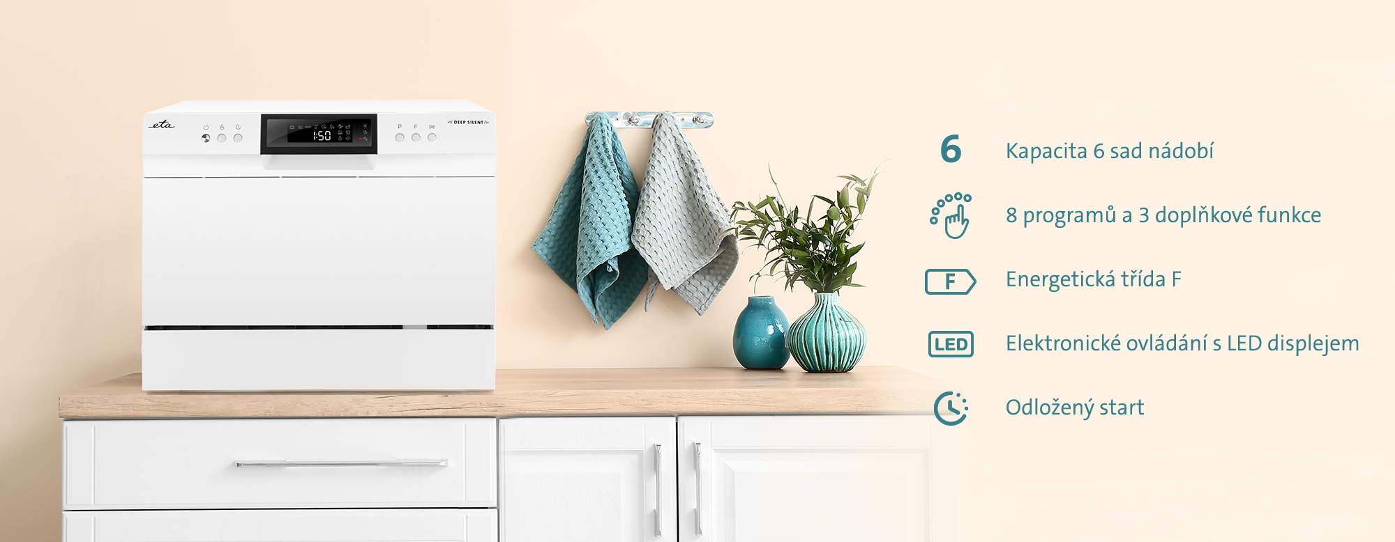 Stolní myčka ETA 1384 bílá white