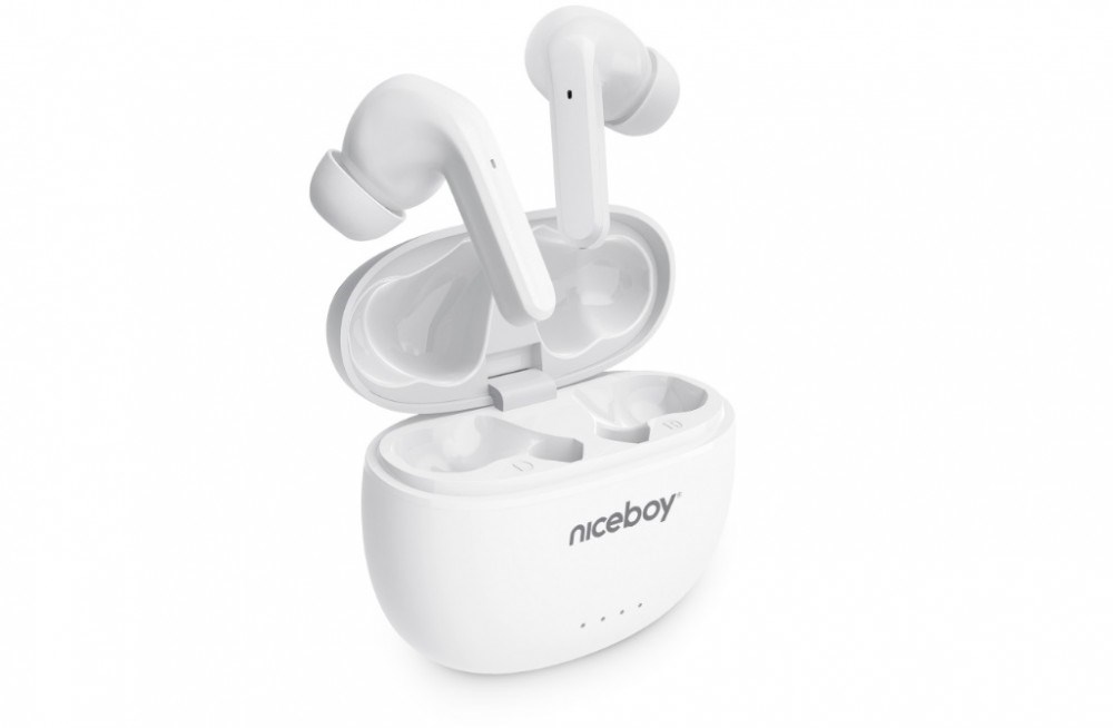 Bezdrátová sluchátka NICEBOY HIVE Pins 3 ANC bílé white