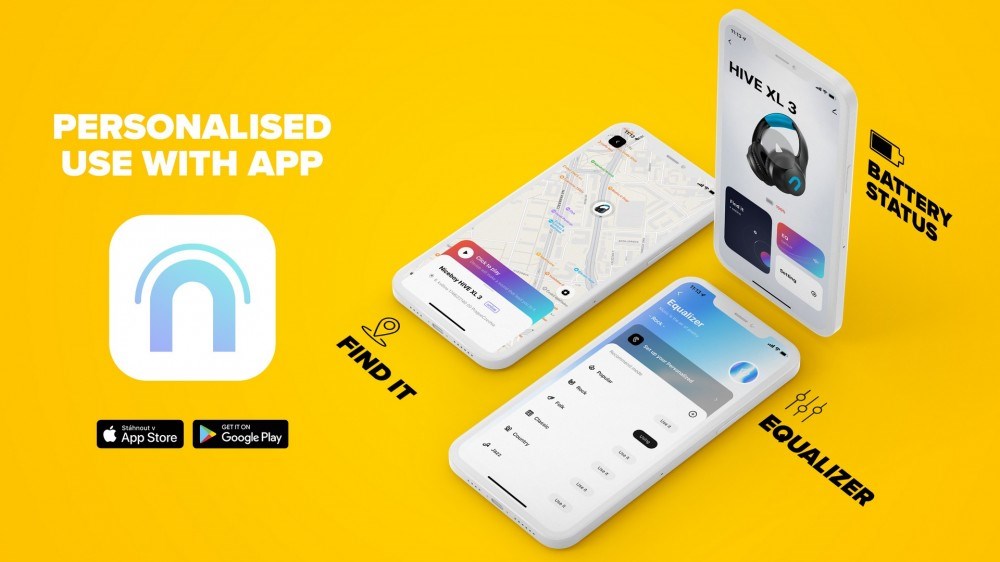 Bezdrátová sluchátka NICEBOY HIVE XL 3 Space černé black