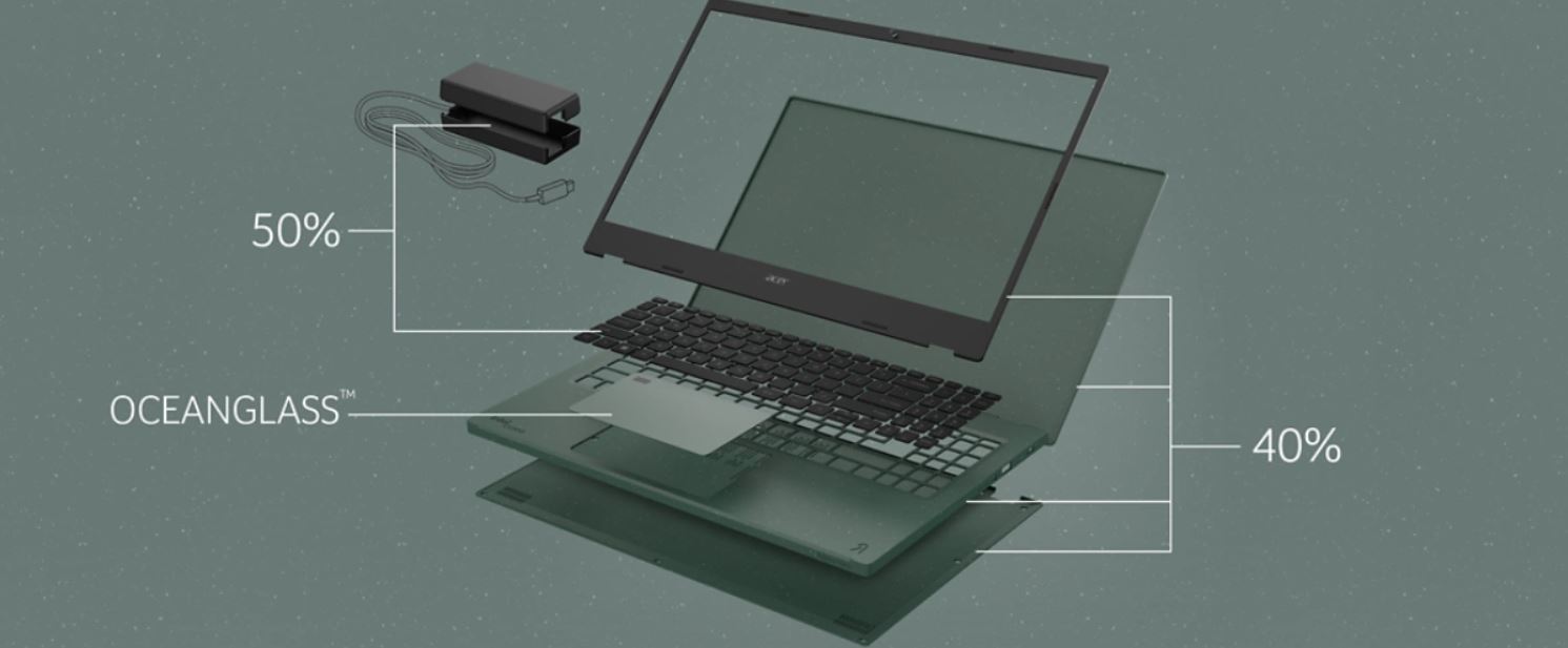 Notebook ACER Aspire Vero AV1452P šedý grey