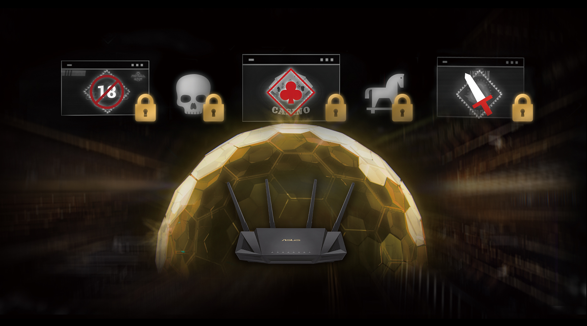 Router ASUS RTAX58U V2 černý black