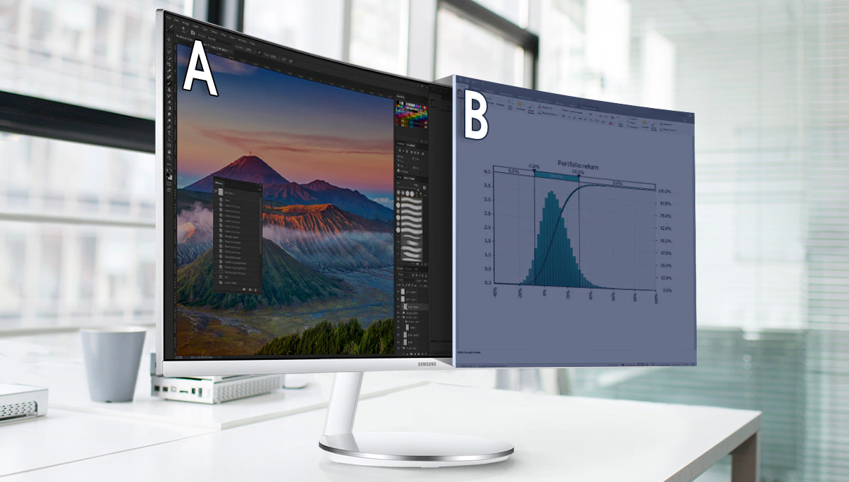 Prohnutý LED monitor SAMSUNG C34J791 šedý gray