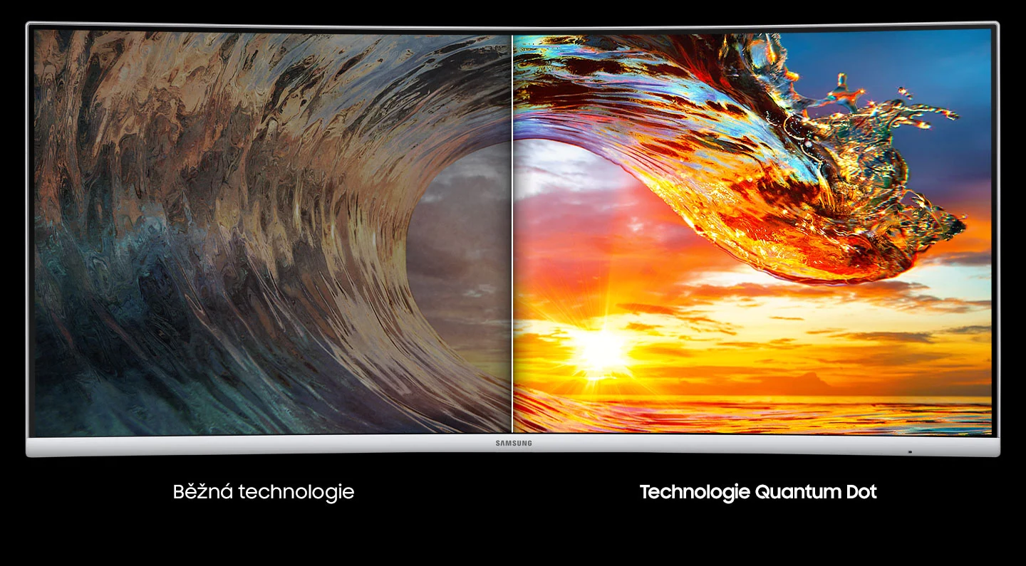 Prohnutý LED monitor SAMSUNG C34J791 šedý gray