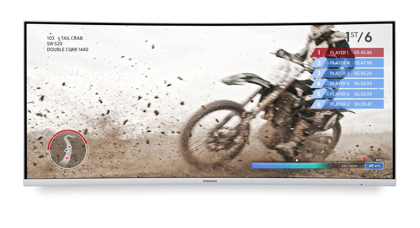 Prohnutý LED monitor SAMSUNG C34J791 šedý gray