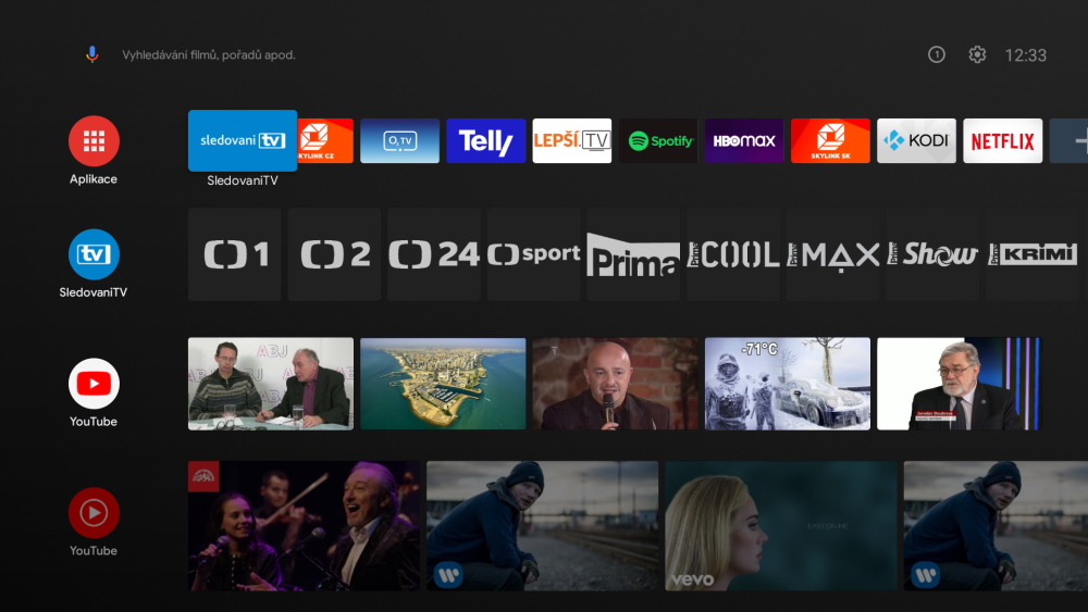 Multimediální centrum XtendLan Android TV box HK1T černý black