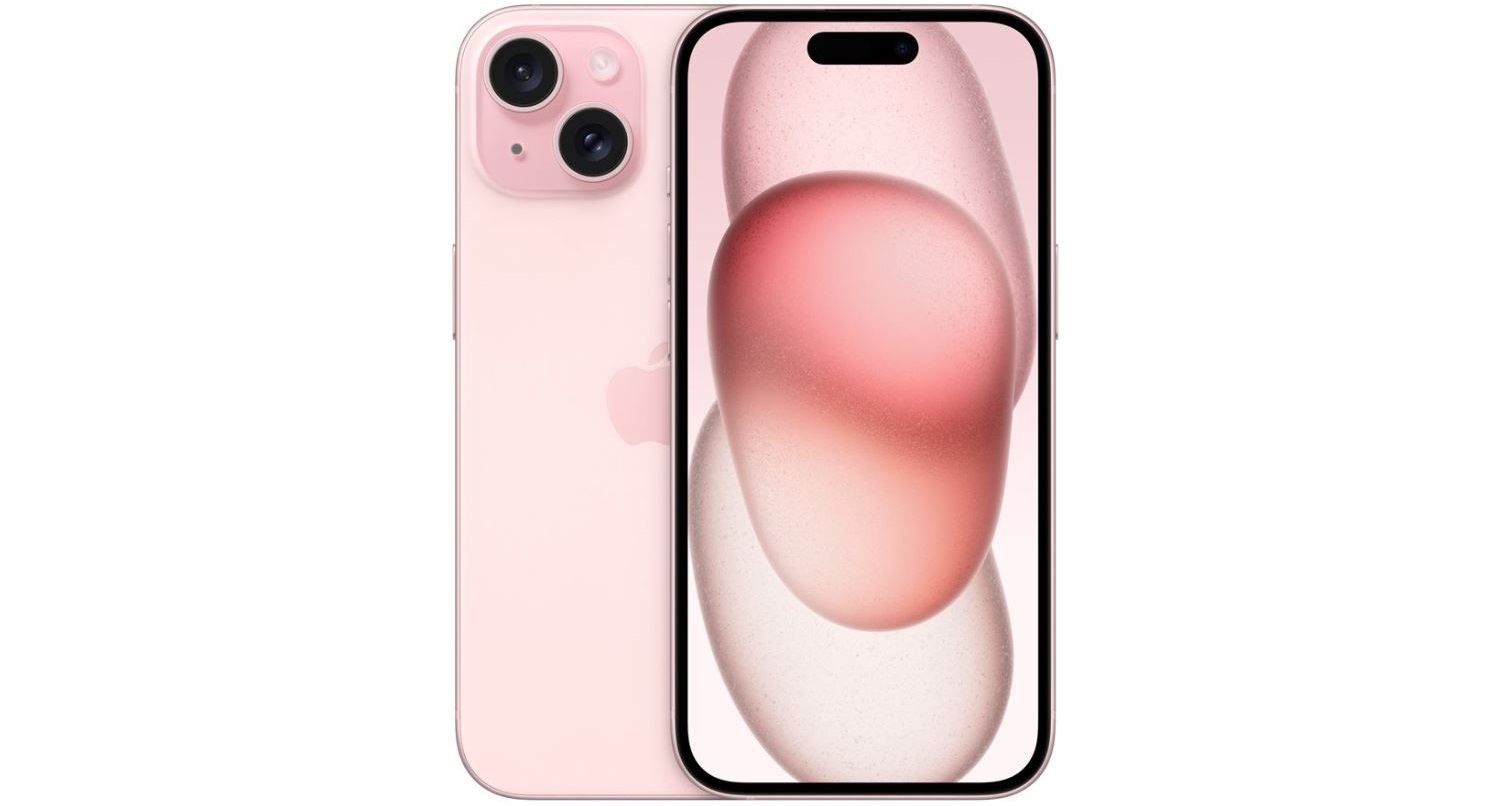 Mobilní telefon APPLE iPhone 15 128 GB růžový pink