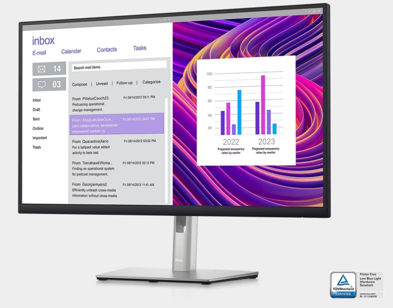 27 LED monitor DELL P2723DE IPS QHD