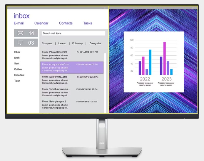 27 LED monitor DELL P2723DE IPS QHD