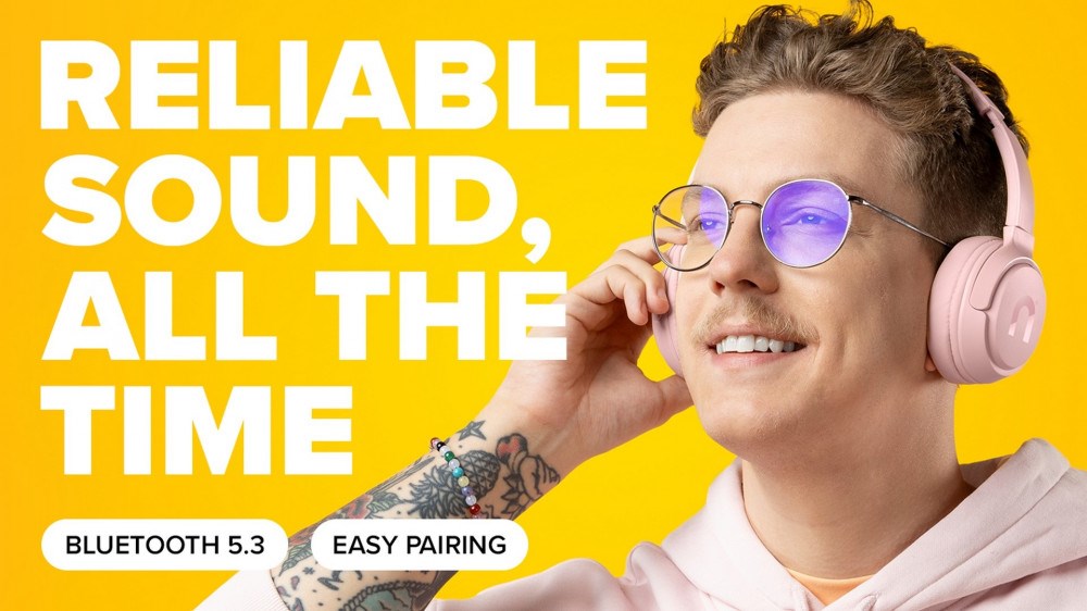 Bezdrátová sluchátka NICEBOY HIVE Prodigy 4 růžový pink