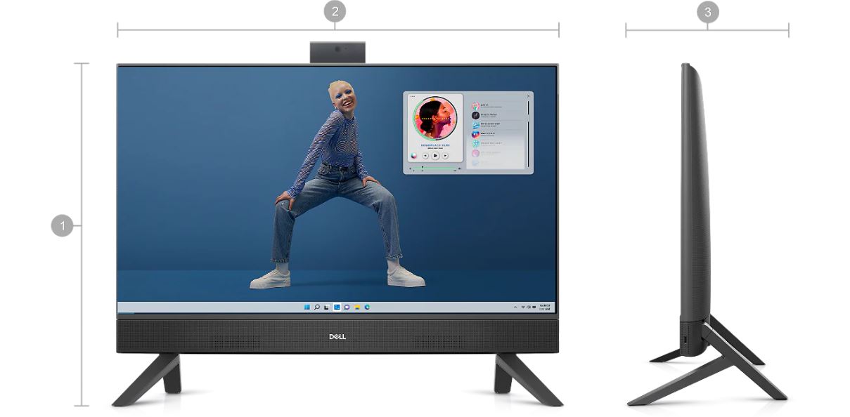 All In One PC DELL Inspiron 5420 bílý white