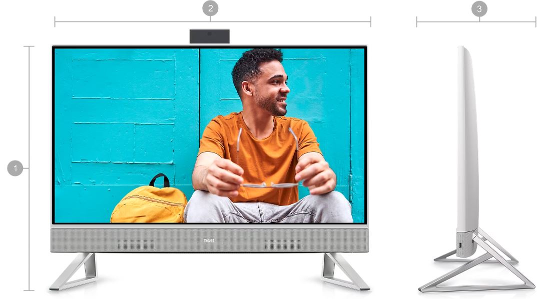 All In One PC DELL Inspiron 5415 bílý white