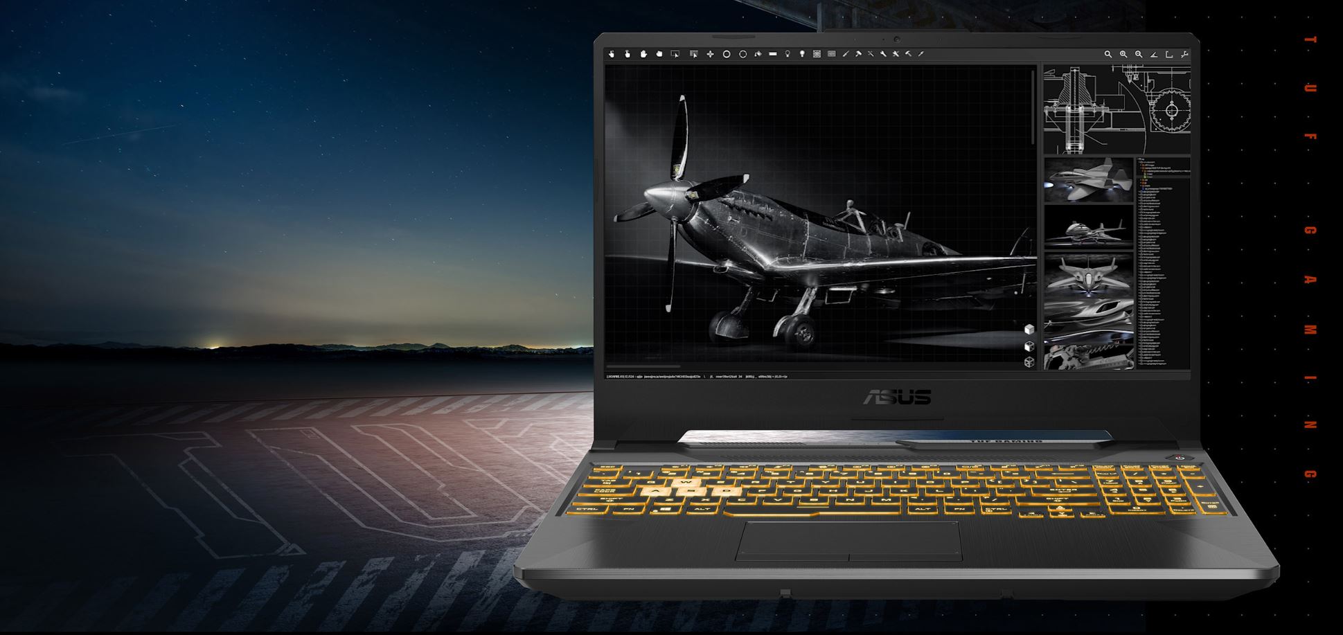 Herní notebook ASUS TUF Gaming A15 FA506NF černý black