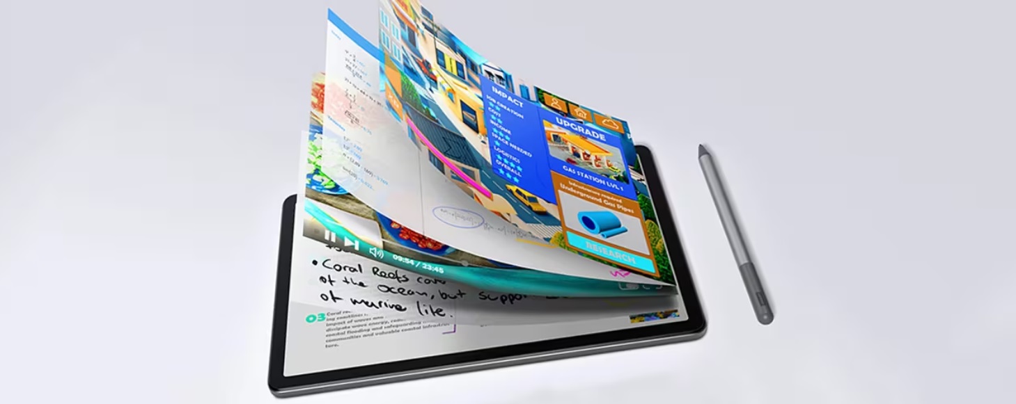 Tablet LENOVO Tab M11 ZADA0308CZ + Folio Case a Tab Pen šedý gray