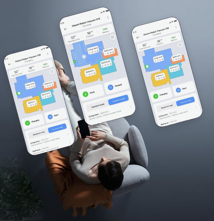 Robotický vysavač XIAOMI Robot Vacuum X10 EU bílá white