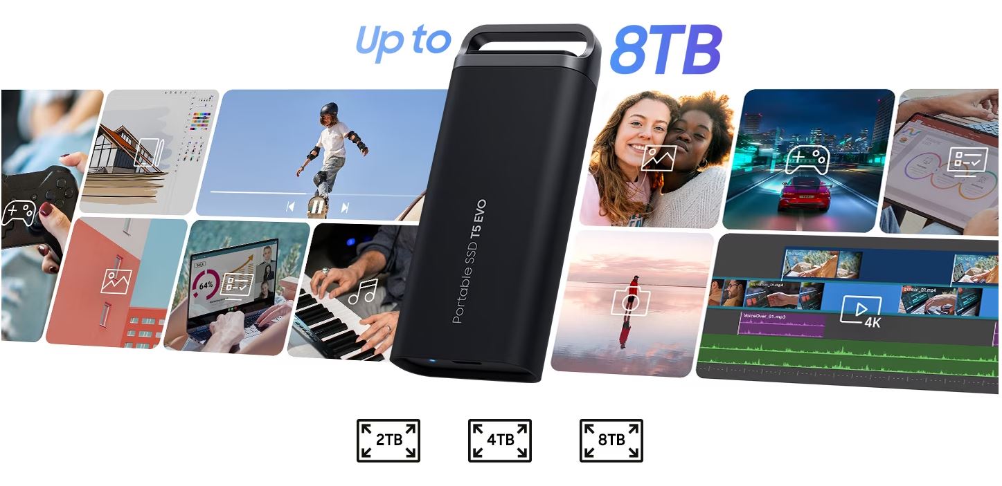 Externí SSD disk SAMSUNG T5 EVO 2TB černý