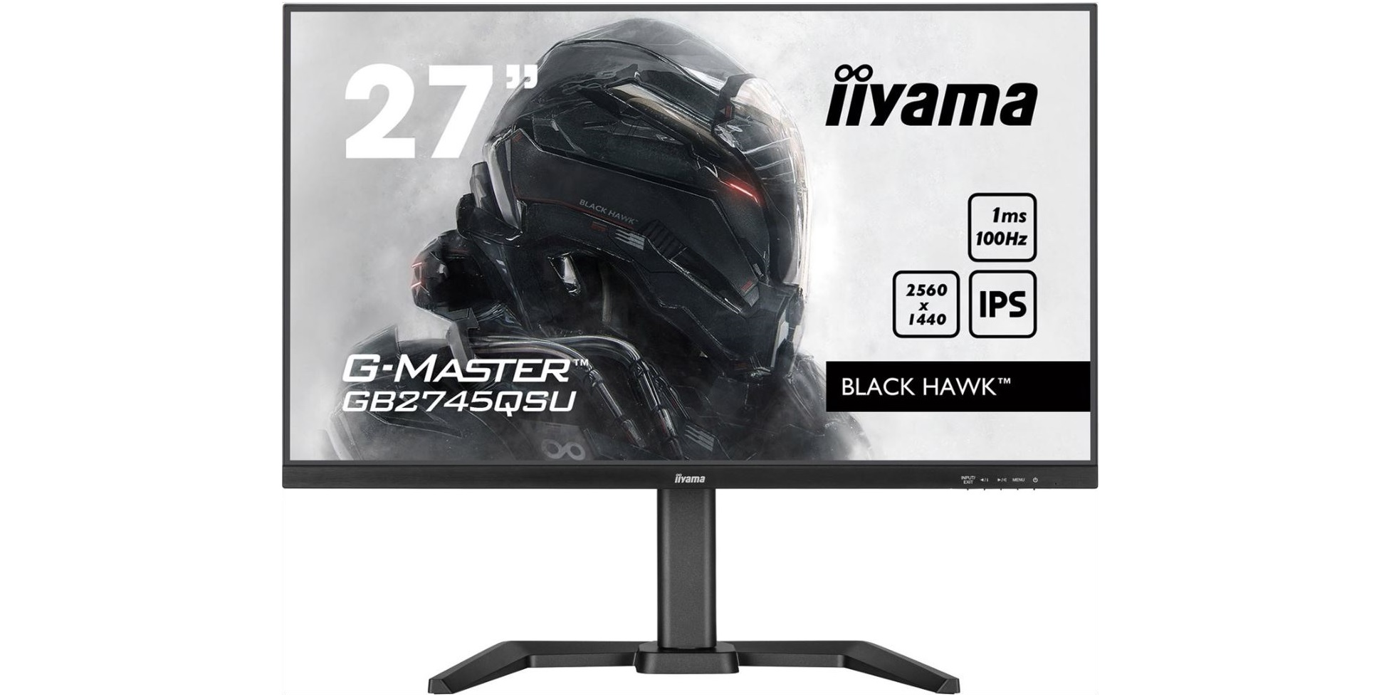 27 LED monitor iiYAMA GMaster GB2745QSUB1 černý black