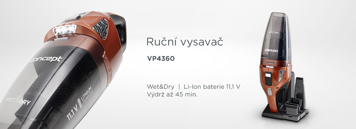 Ruční vysavač CONCEPT Wet  Dry VP4360