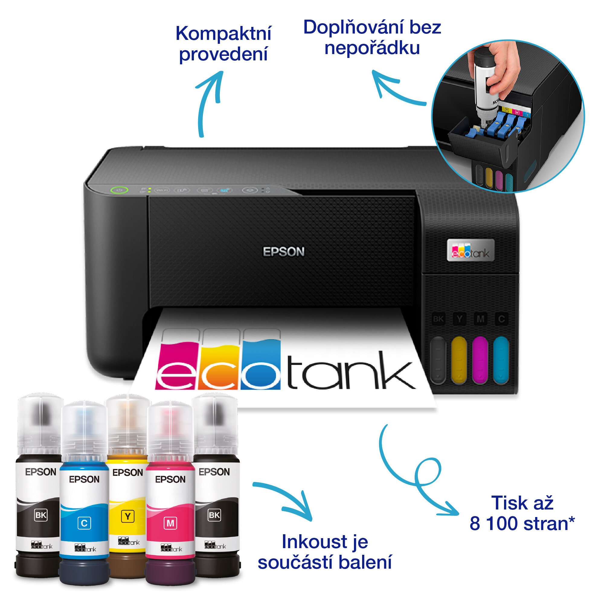 Multifunkční tanková tiskárna EPSON EcoTank L3270