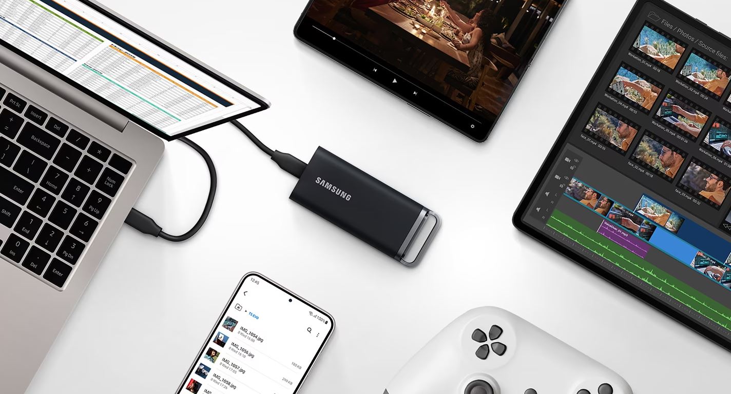 Externí SSD disk SAMSUNG T5 EVO 8GB černý