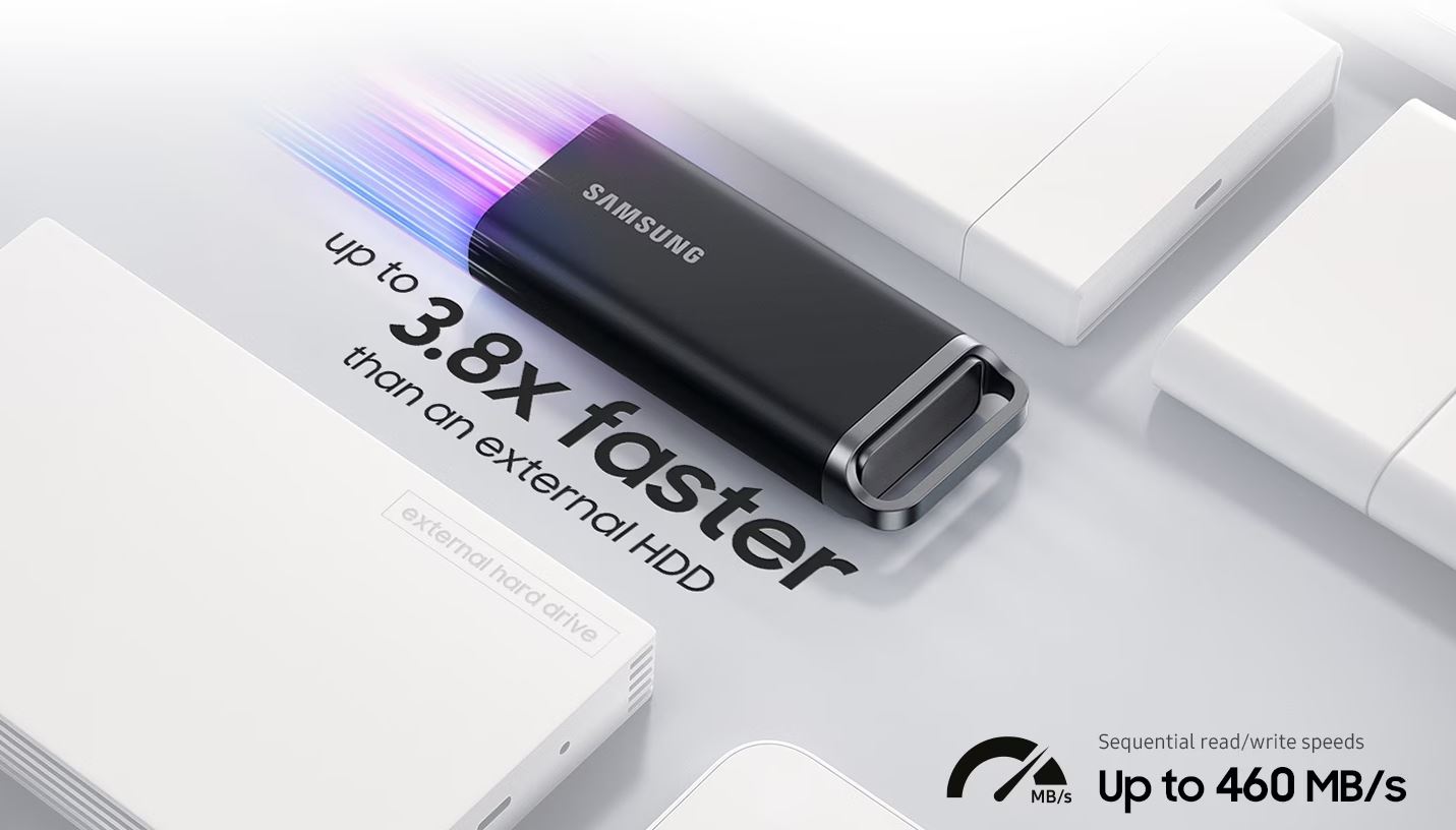 Externí SSD disk SAMSUNG T5 EVO 4TB černý