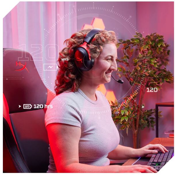 Bezdrátová herní sluchátka HyperX Cloud III Wireless Gaming Headset Red