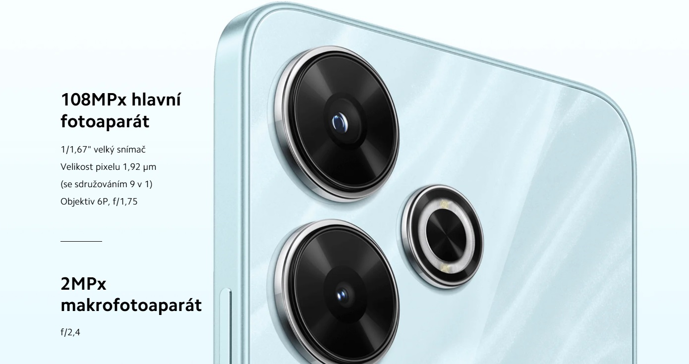 Mobilní telefon XIAOMI Redmi 13 6GB128GB černý black