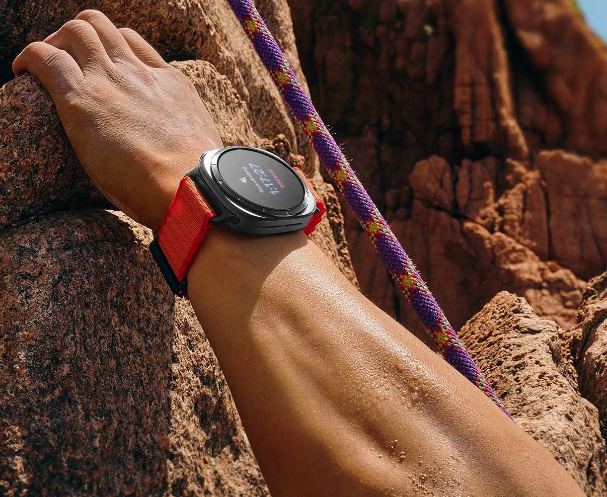 Chytré hodinky SAMSUNG Galaxy Watch Ultra 47mm Titanium GraySport BandOrange