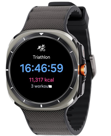 Chytré hodinky SAMSUNG Galaxy Watch Ultra 47mm Titanium GraySport BandOrange