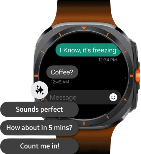 Chytré hodinky SAMSUNG Galaxy Watch Ultra 47mm Titanium GraySport BandOrange