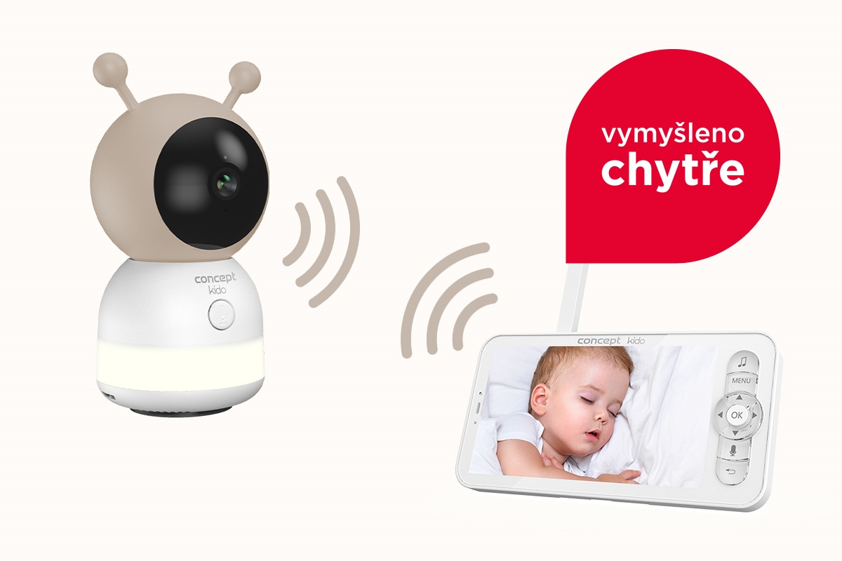 Dětská chůvička s kamerou CONCEPT SMART KIDO KD4010