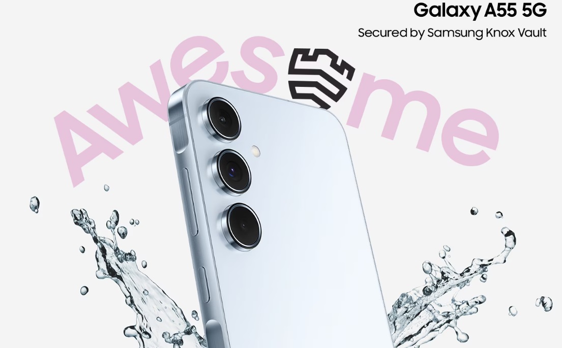 Mobilní telefon SAMSUNG Galaxy A55 5G 8GB128GB Awesome Iceblue