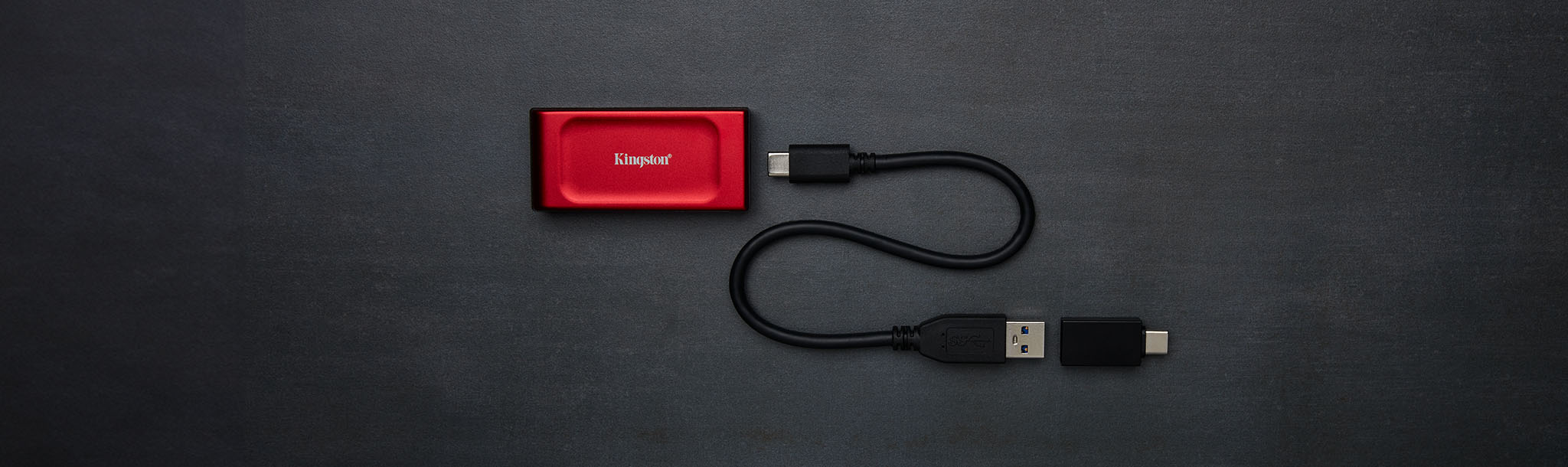 Externí SSD disk KINGSTON XS1000 1TB červená red