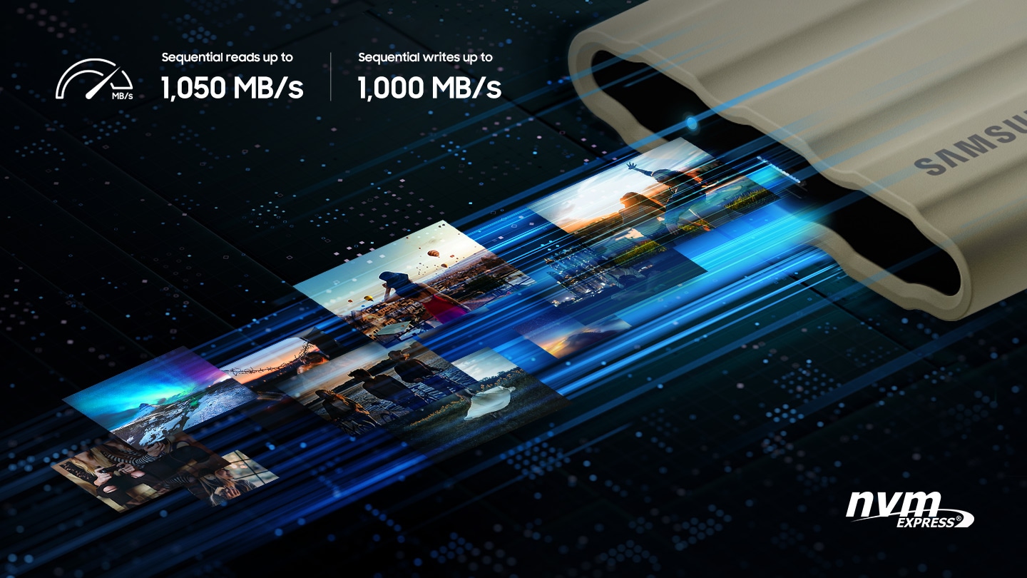 Externí SSD disk SAMSUNG T7 Shield 2TB černý
