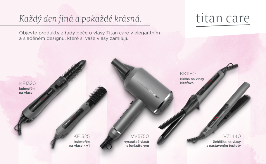 Žehlička na vlasy CONCEPT TITAN CARE VZ1440