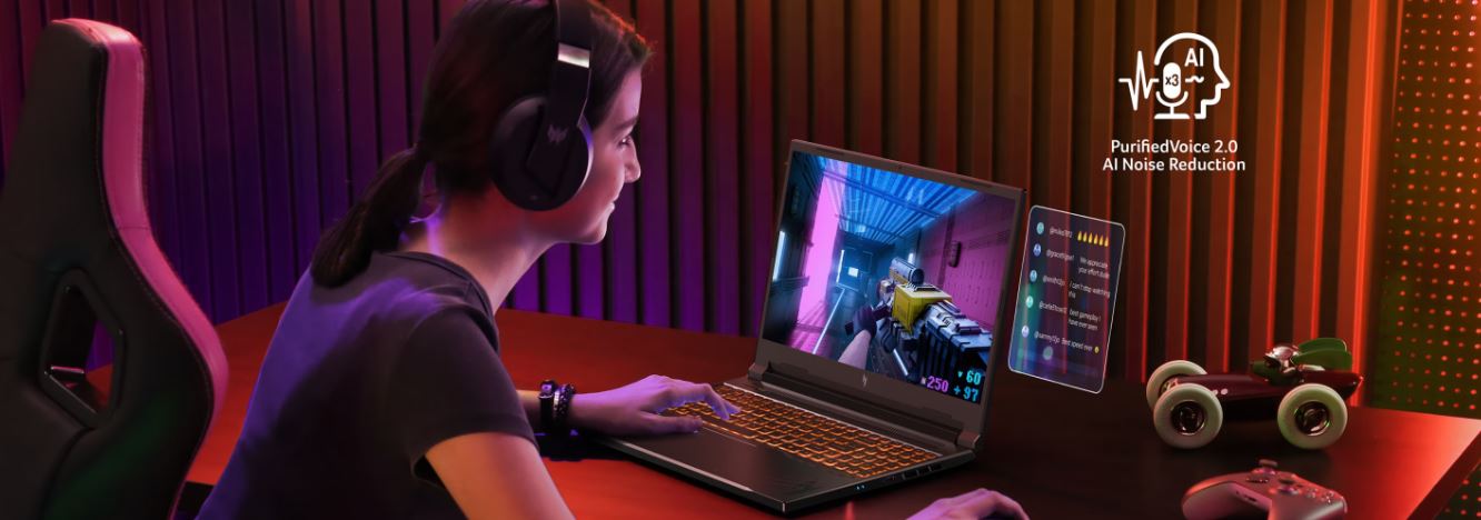 Herní notebook s AI ACER Nitro V 16 ANV1641R1MD