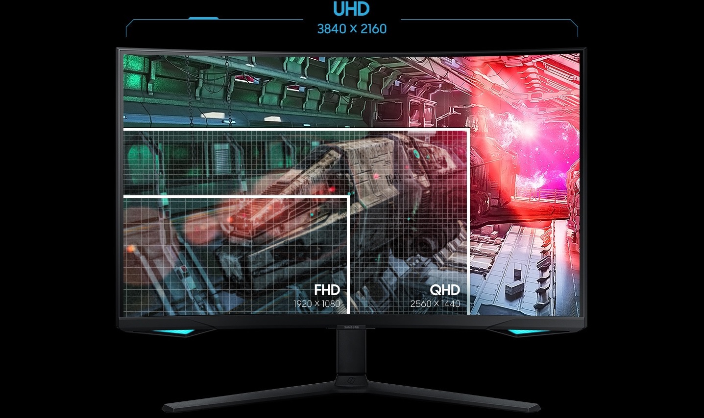 Prohnutý 32 LED monitor SAMSUNG Odyssey G7 Neo S32BG750NP