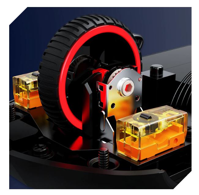 Myš HP HyperX Pulsefire Haste černočervená blackred