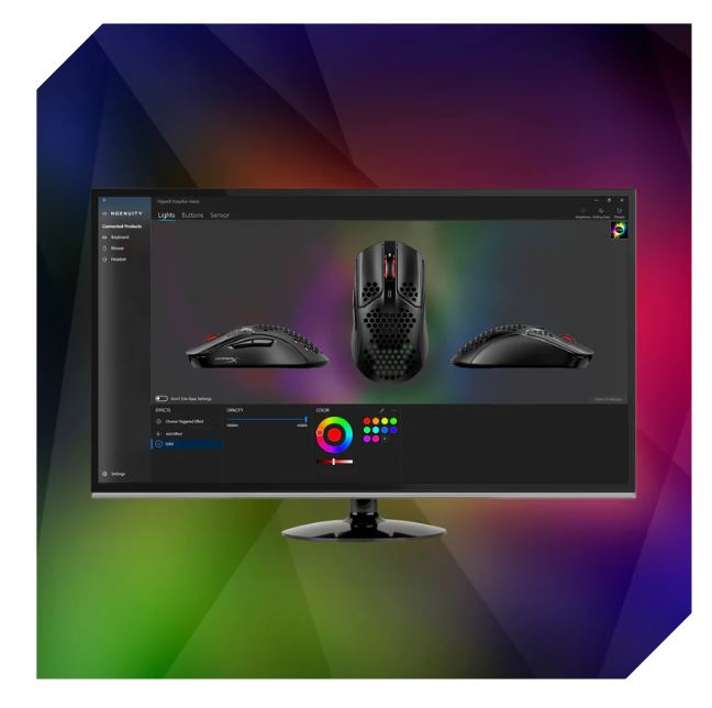 Myš HP HyperX Pulsefire Haste černočervená blackred