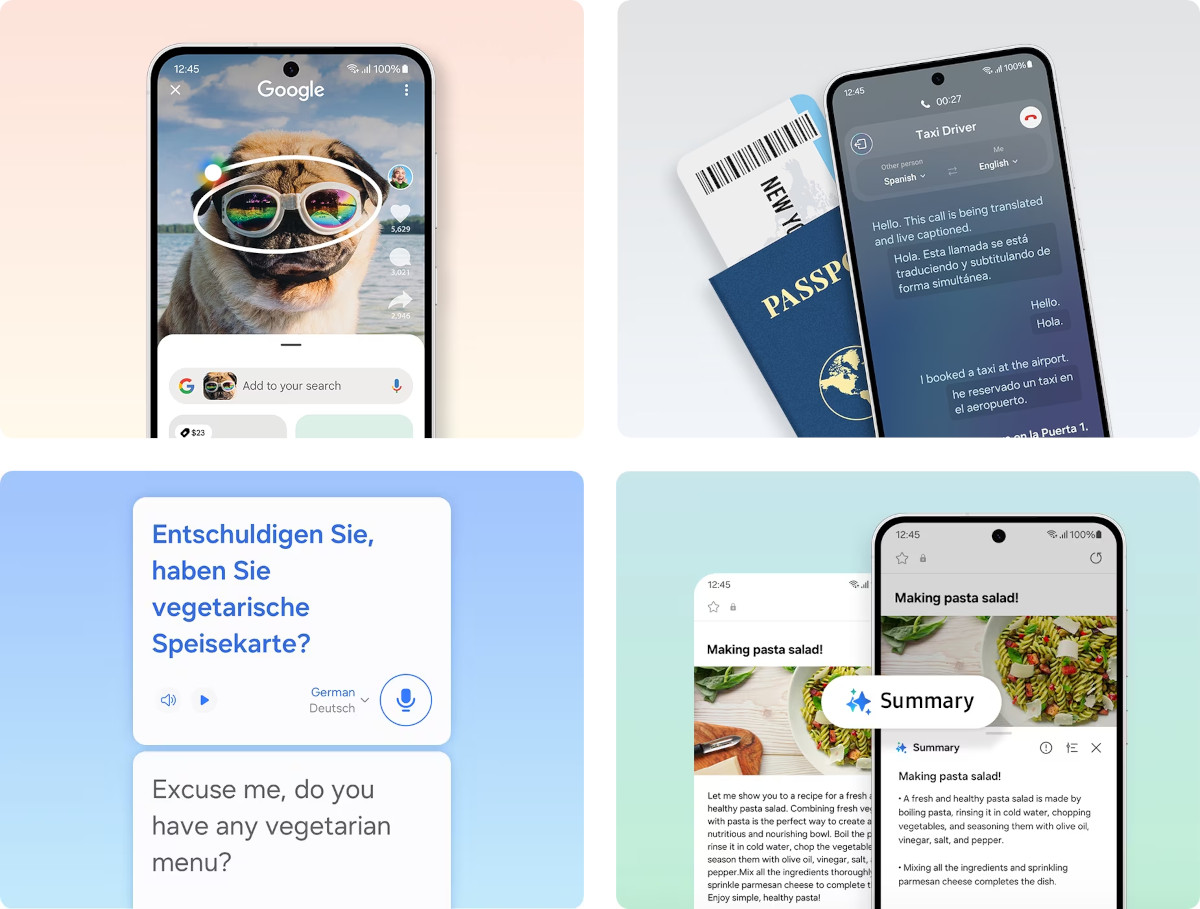 Mobilní telefon SAMSUNG Galaxy S24 FE 5G 8GB256GB Blue