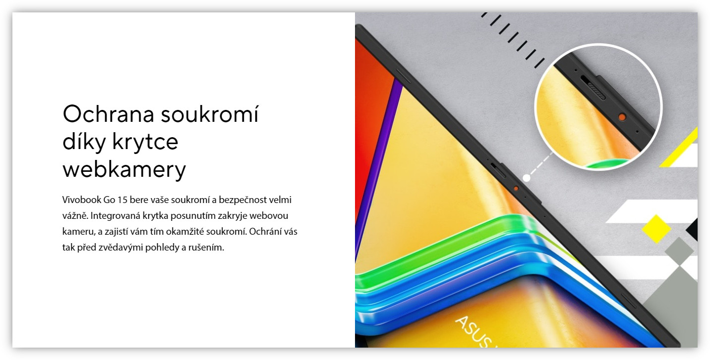 Notebook ASUS Vivobook Go 15 E1504FANJ1200W Mixed Black