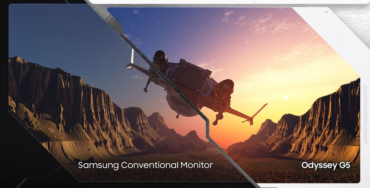 27 LED monitor SAMSUNG Odyssey G5 G55C 165Hz