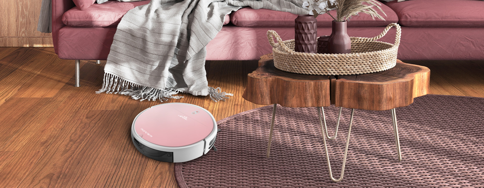 Robotický vysavač ETA Rover 1248 90030 růžový pink