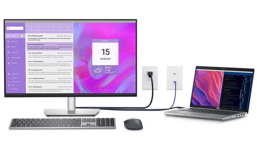 27 LED monitor DELL P2723QE 2696 IPS černý black